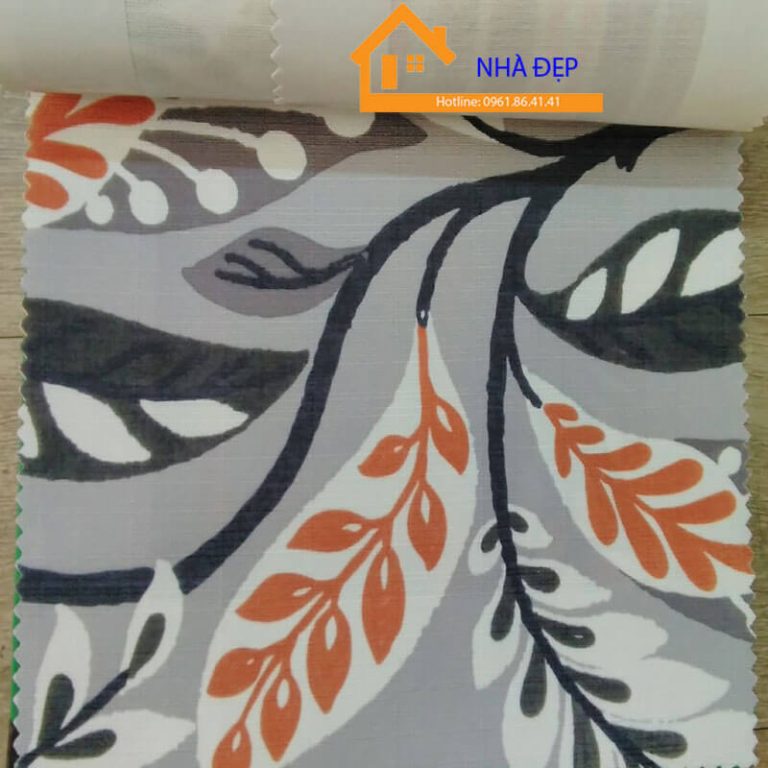 Vải hoa văn may nệm ghế gỗ