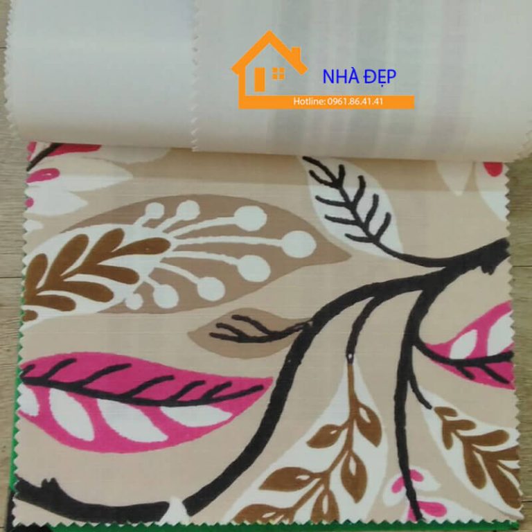 Vải hoa văn may nệm ghế gỗ