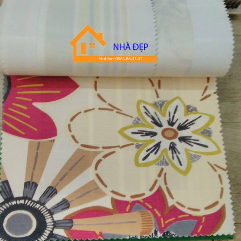 Vải hoa văn may nệm ghế gỗ