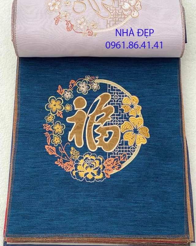 vải gấm ghế đồng kỵ tay 12