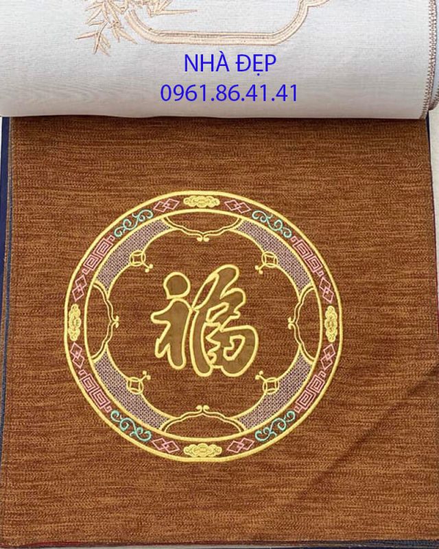 vải gấm ghế đồng kỵ tay 12