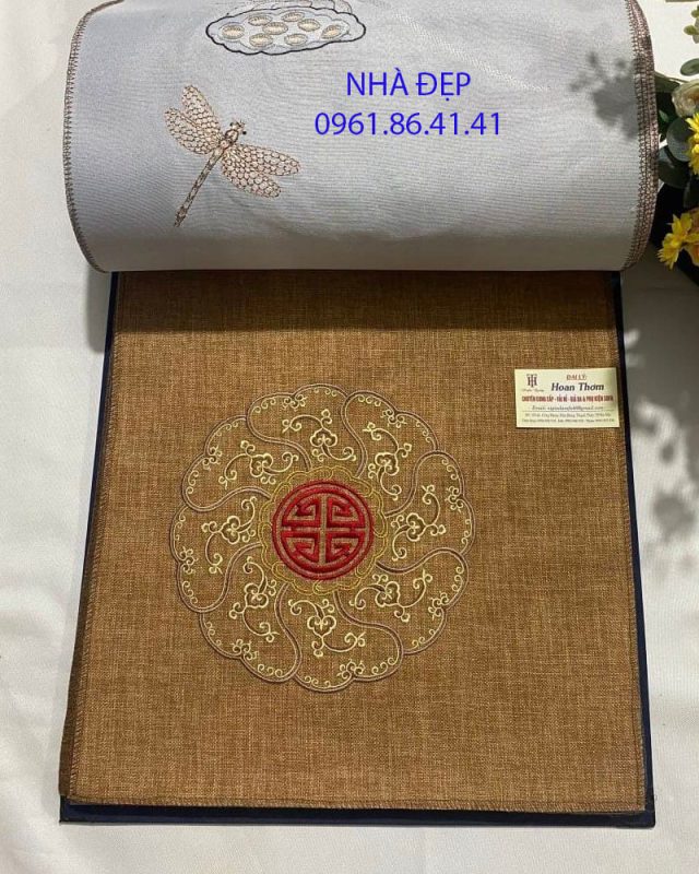 vải nệm ghế gỗ