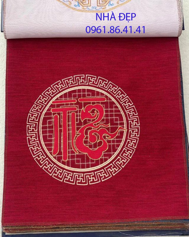 vải may nệm lót ghế gỗ