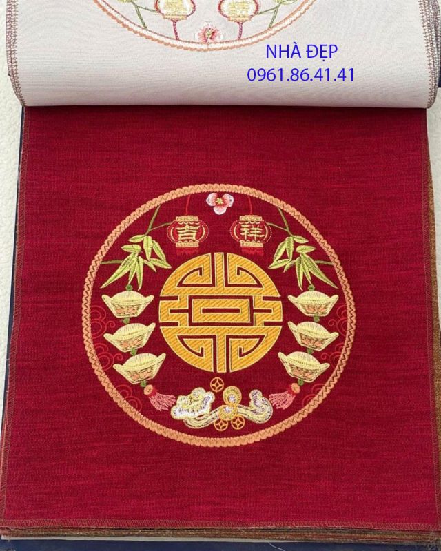 vải may nệm lót ghế gỗ