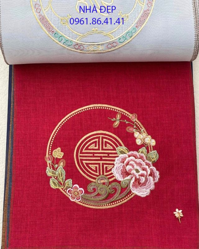 vải nệm lót ghế gỗ