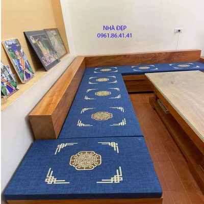 nệm lót ghế gỗ góc l